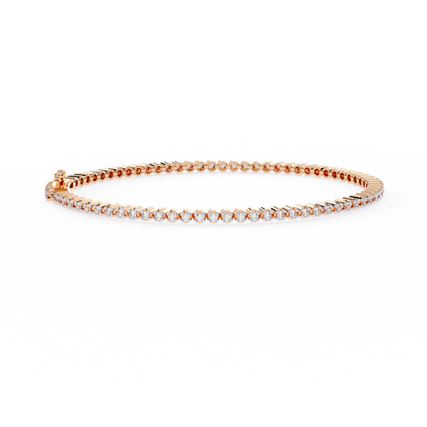 Classic Diamond Tennis Bracelet in Gold.